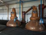 Stills at Kininvie Distillery