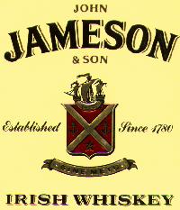 Jameson, : \L\1ohn) Irish whiskey - The Jameson Whiskey logo.