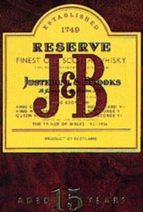 Whisky J&B Front of the box.