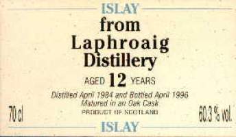 Laphroaig 1984 12 Years old - Wm. Cadenhead 60,3% vol.