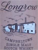 Longrow picture on the back of 10 years old Campbeltown Single Malt J and A Michell Colt - label