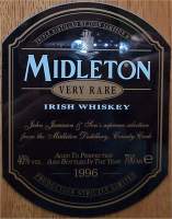 Midleton Irish Whisky 1996 label