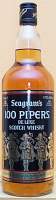 Seagram's 100 pipers Deluxe Scotch Whisky - the bottle