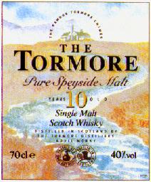 Tormore 10 Years old - Scotch Whisky - The label.