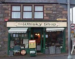 The Whisky Shop i Dufftown / Skotland