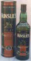 Ainslie's whisky 8 years old - bottle and container / pipe