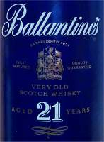 Ballantine's 21 years old front of the box / pipe