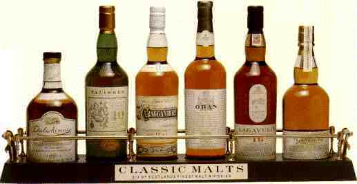 The Six Classic Malts of Scotland. / With a link to a Scotland Midifile...