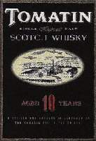 Tomatin Scotch Whisky 10 years old the label